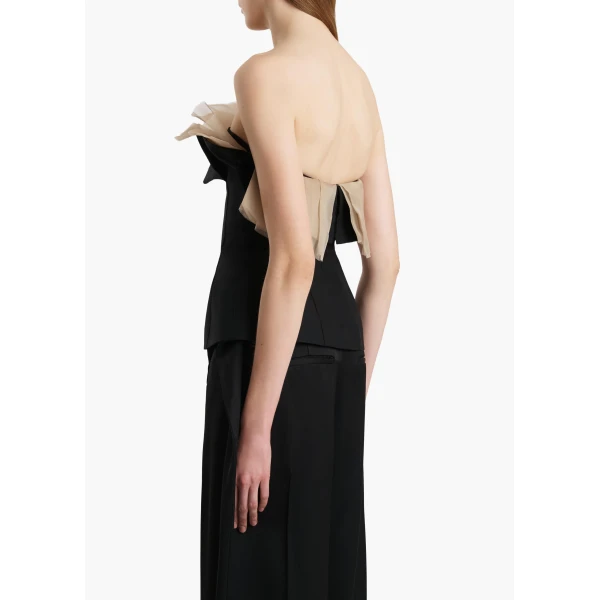 Khaite Sal Top in Black, view 4