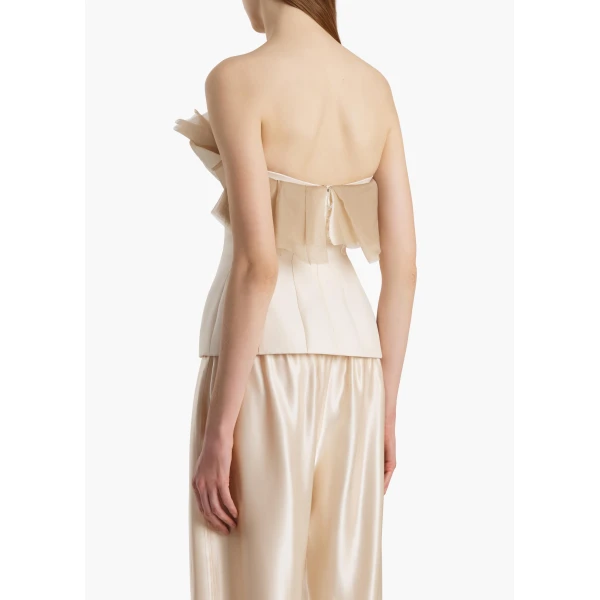 Khaite Sal Top in Cream, view 4