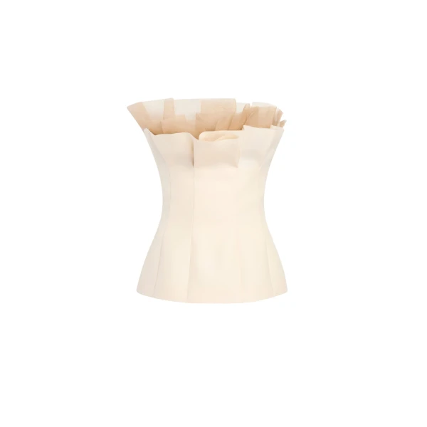 Khaite Sal Top in Cream