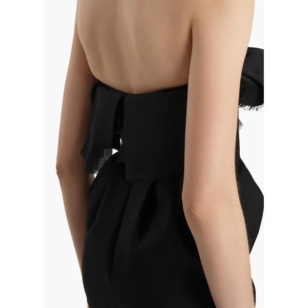 Khaite Salm Dress in Black, view 5