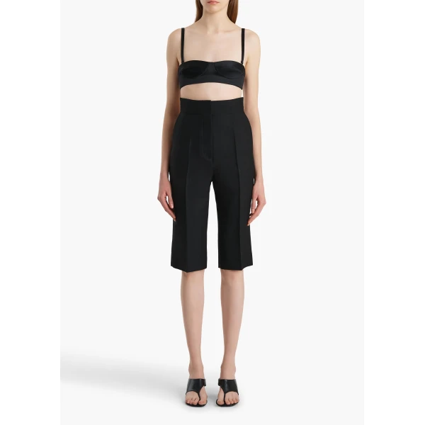 Khaite Selah Top in Black, view 2
