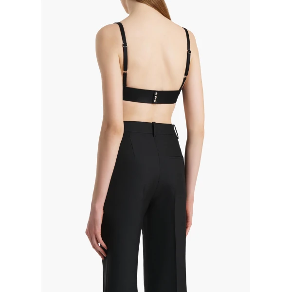 Khaite Selah Top in Black, view 4