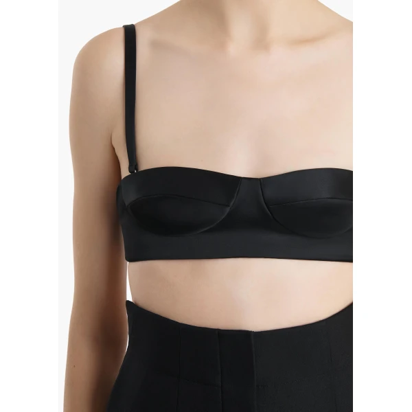 Khaite Selah Top in Black, view 5