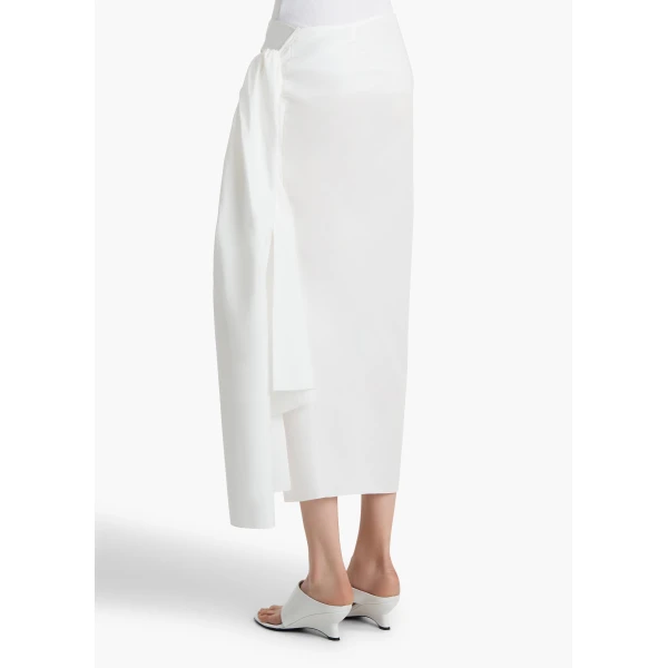 Khaite Shay Skirt in Chalk, view 4