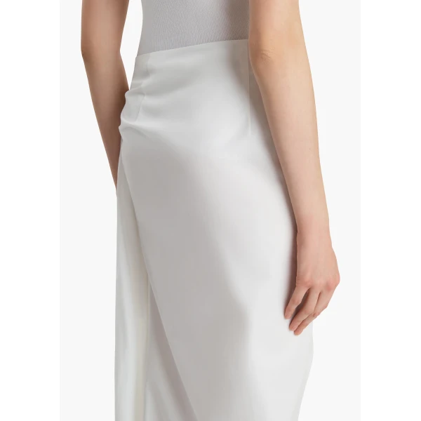 Khaite Shay Skirt in Chalk, view 6