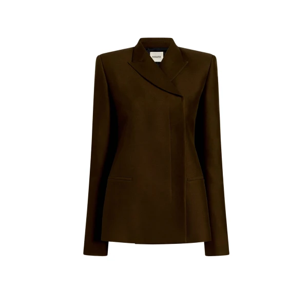 Khaite Silvannah Jacket in Dark Olive