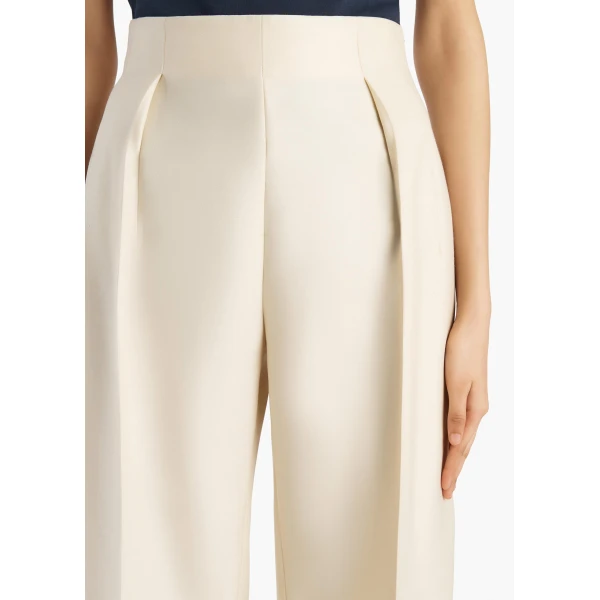 Khaite Somera Pant in Ivory Glow, view 5