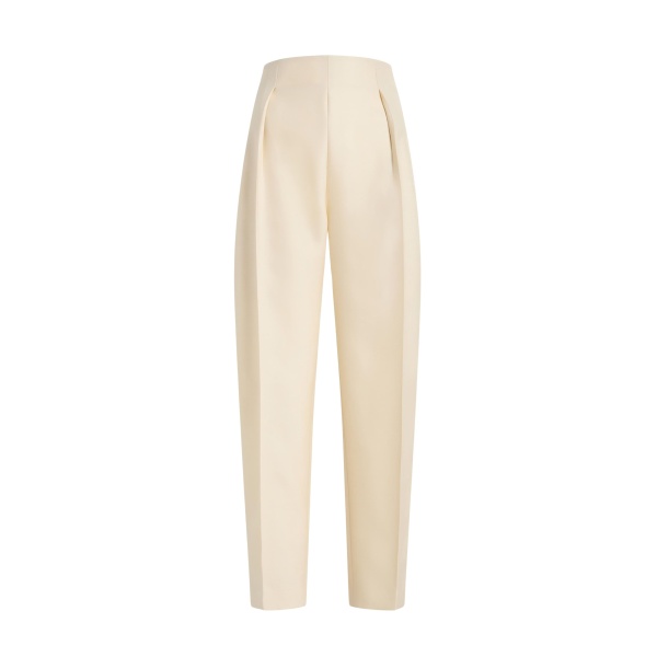 Khaite Somera Pant in Ivory Glow