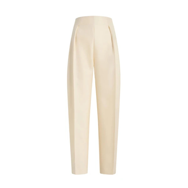 Khaite Somera Pant in Ivory Glow
