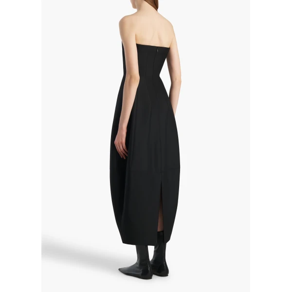 Khaite Stela Dress in Black, view 4
