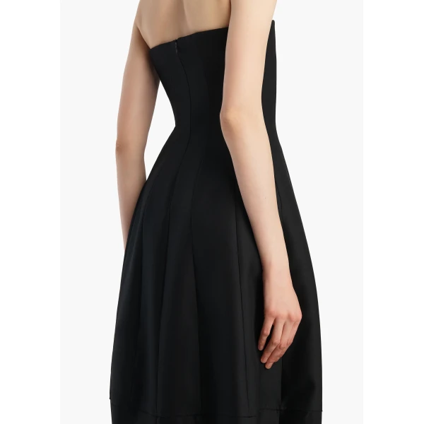 Khaite Stela Dress in Black, view 6