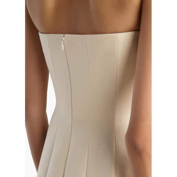 Khaite Stela Dress in Ivory Glow, view 5