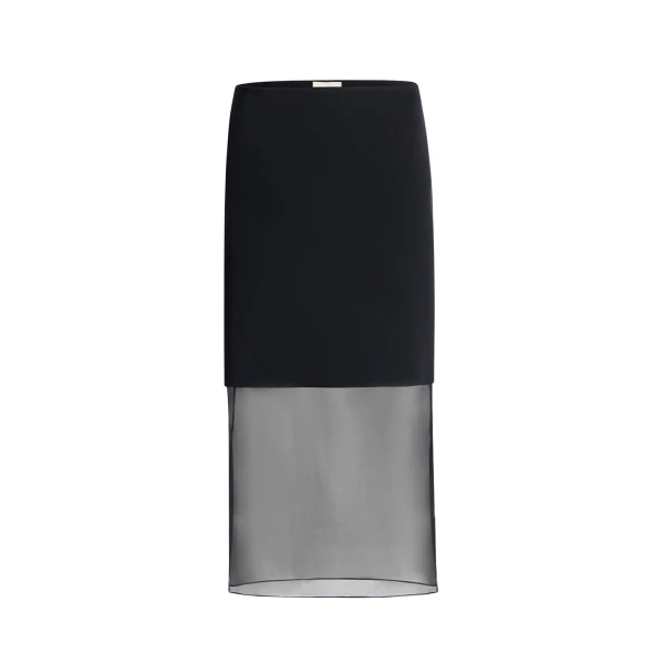 Khaite Sybil Skirt in Black