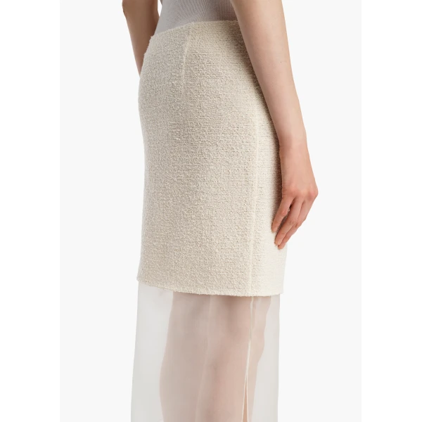 Khaite Sybil Skirt in Natural, view 6
