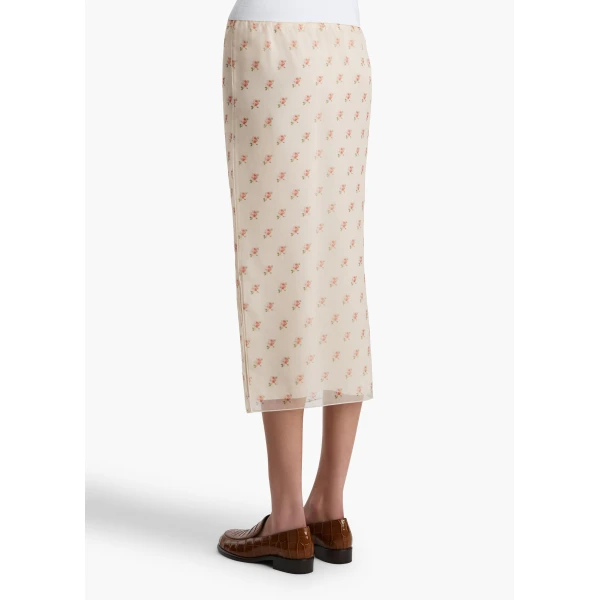 Khaite Syndi Skirt in Soft Pink, view 4