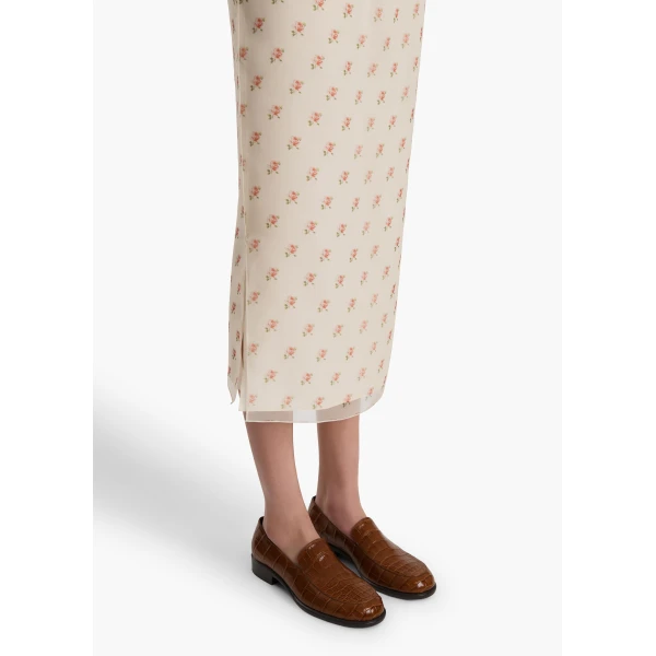 Khaite Syndi Skirt in Soft Pink, view 5