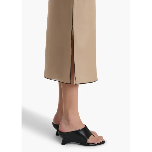 Khaite Syndi Skirt in Tea Stain, view 6