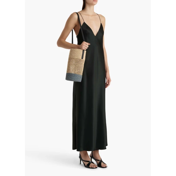 Khaite Taja Dress in Black, view 2