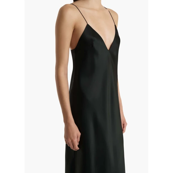 Khaite Taja Dress in Black, view 5