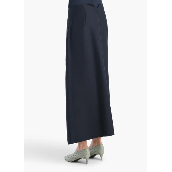 Khaite Tal Skirt in Dark Navy, view 4