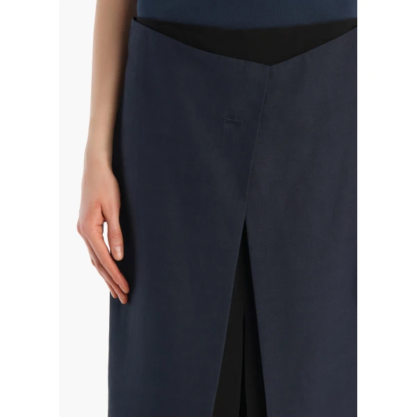 Khaite Tal Skirt in Dark Navy, view 5