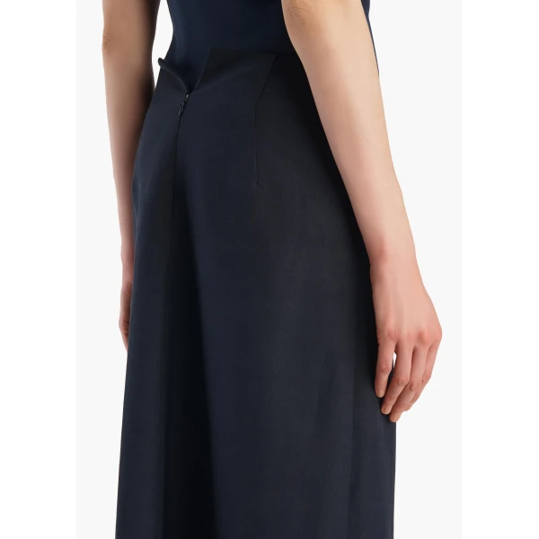Khaite Tal Skirt in Dark Navy, view 6