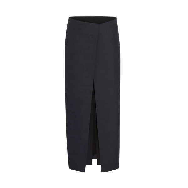 Khaite Tal Skirt in Dark Navy