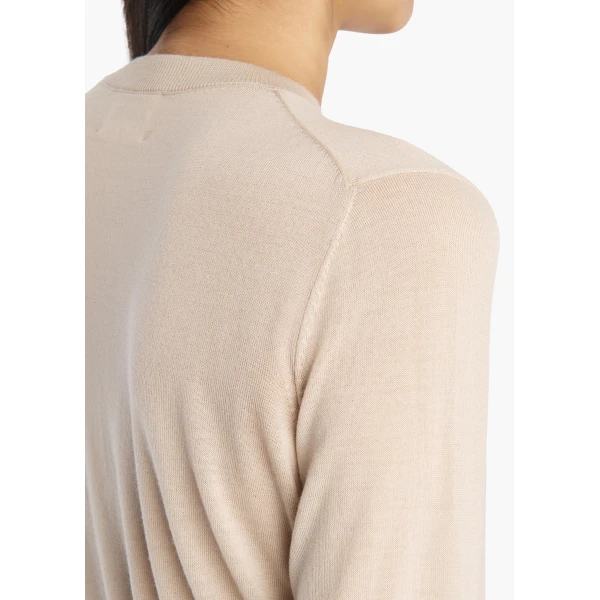 Khaite Tansy Cardigan in Sand, view 5