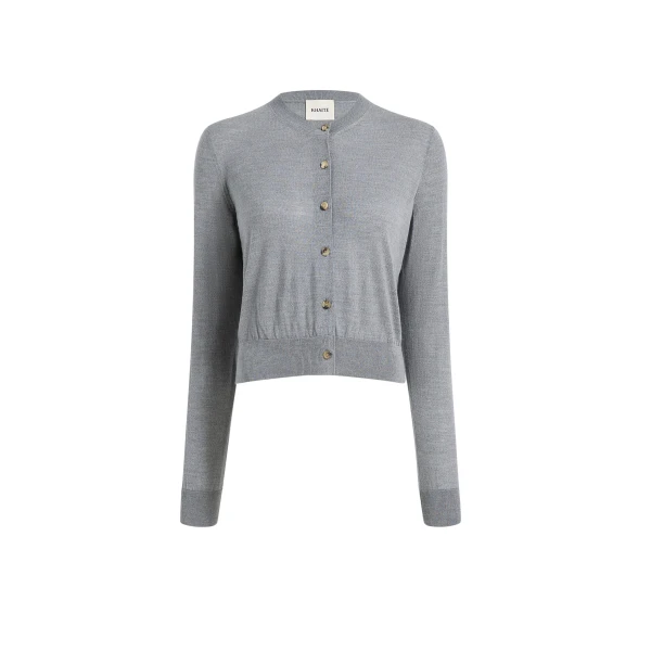 Khaite Tansy Cardigan in Sterling