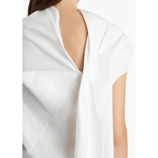 Khaite Tatia Dress in Chalk, view 5