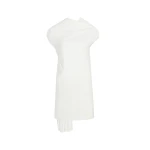 Khaite Tatia Dress in Chalk