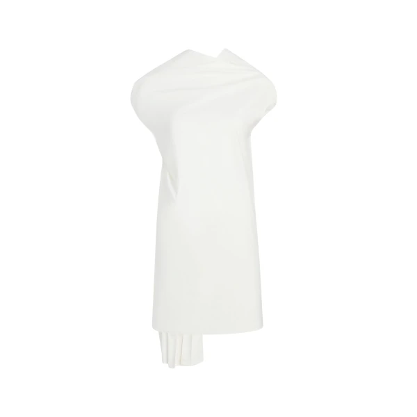 Khaite Tatia Dress in Chalk