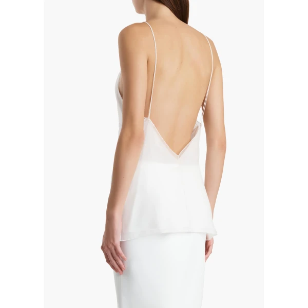 Khaite Timy Top in Chalk, view 4