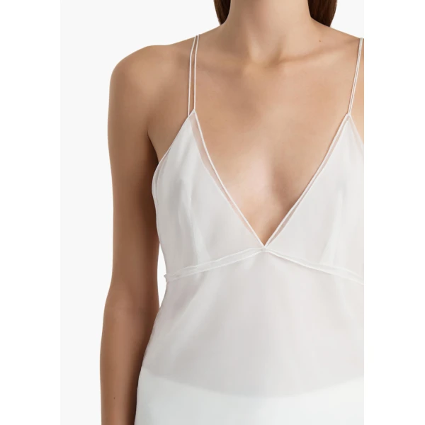 Khaite Timy Top in Chalk, view 5