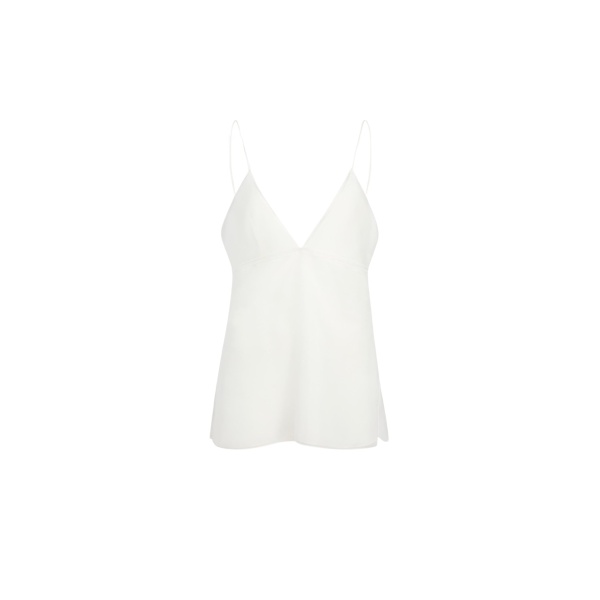 Khaite Timy Top in Chalk