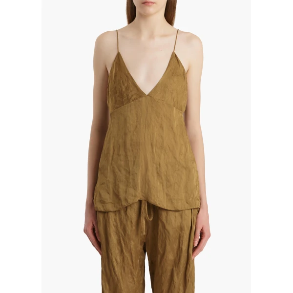 Khaite Timy Top in Golden Ochre, view 3