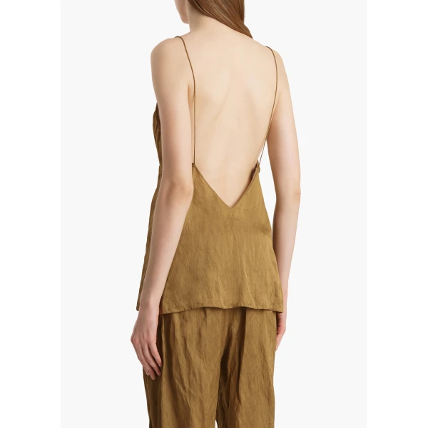 Khaite Timy Top in Golden Ochre, view 4