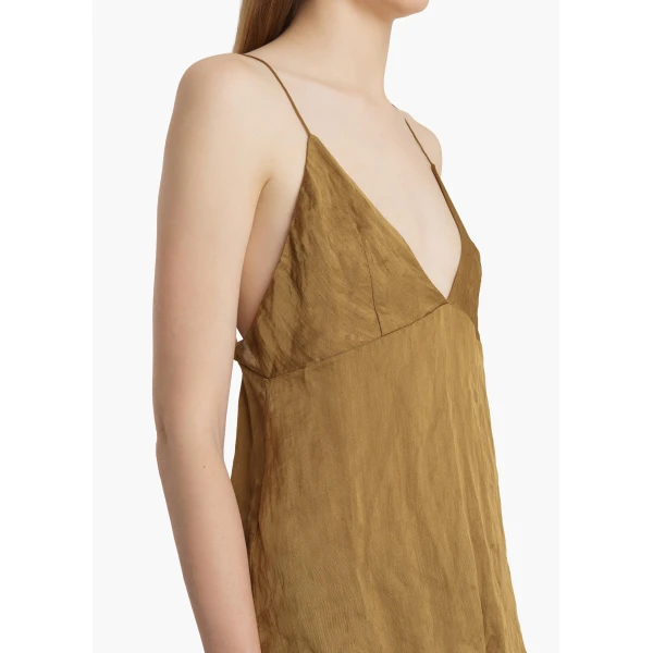 Khaite Timy Top in Golden Ochre, view 5