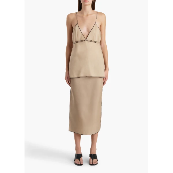 Khaite Timy Top in Tea Stain, view 2