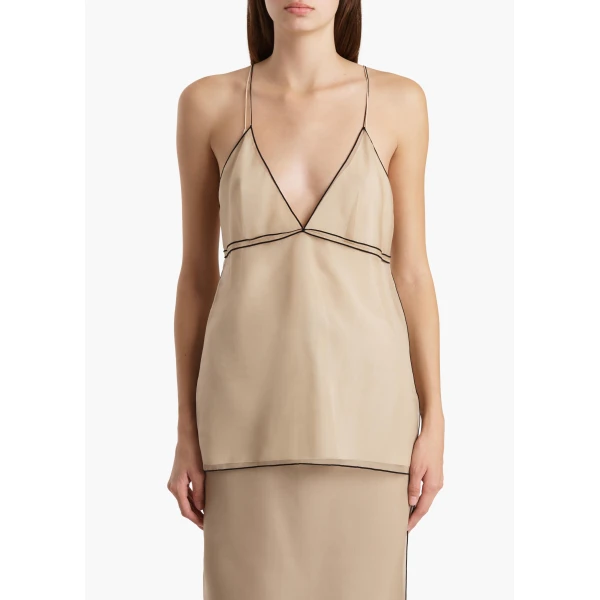Khaite Timy Top in Tea Stain, view 3