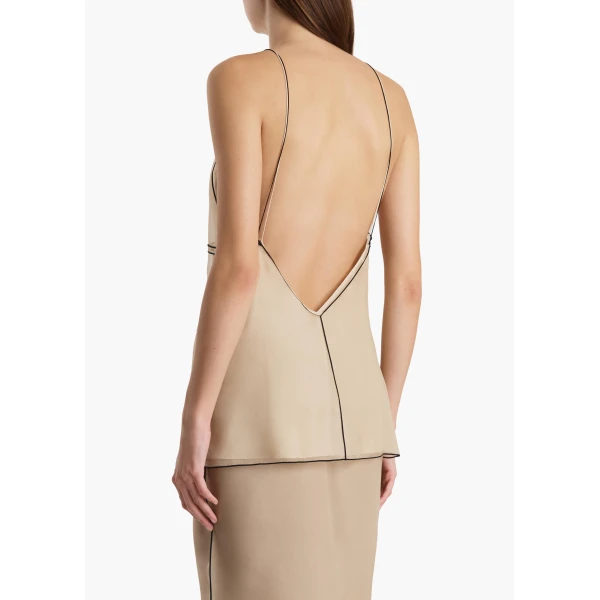 Khaite Timy Top in Tea Stain, view 4