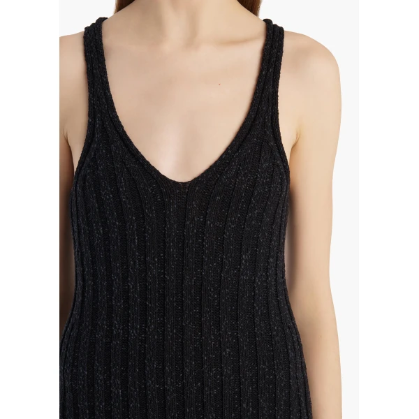 Khaite Val Dress in Black, view 4