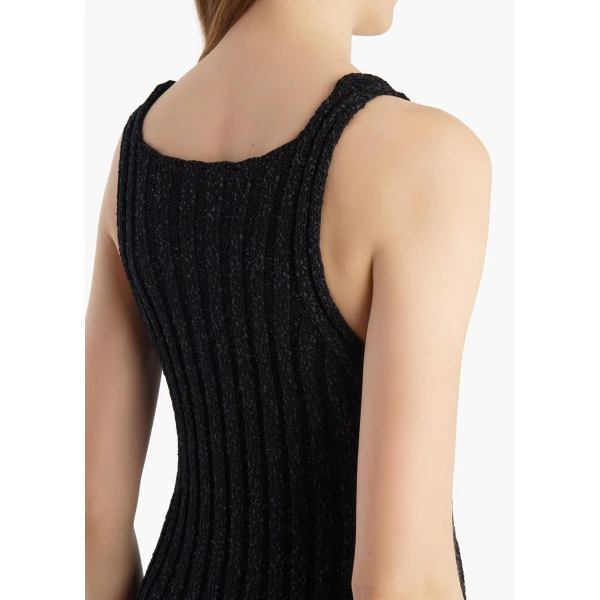 Khaite Val Dress in Black, view 5
