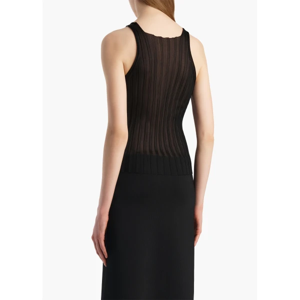 Khaite Val Top in Black, view 4