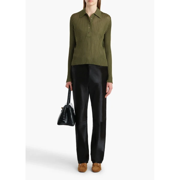 Khaite Vin Top in Olive, view 2