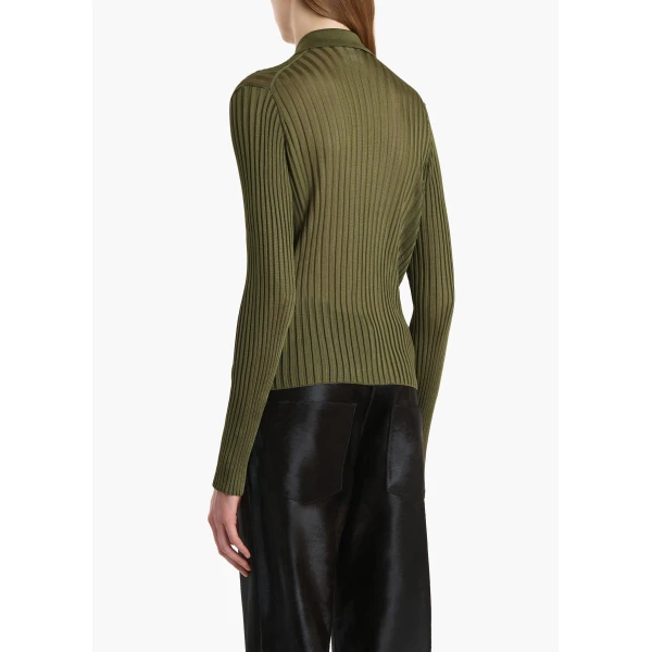 Khaite Vin Top in Olive, view 4