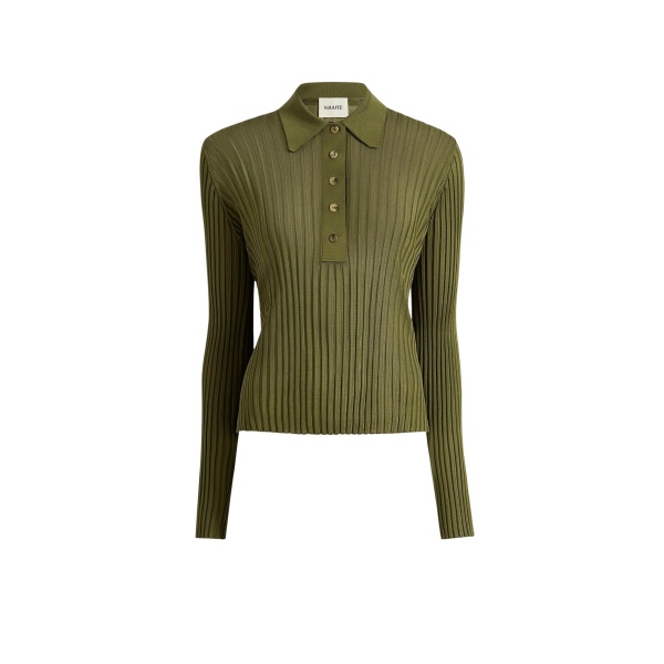 Khaite Vin Top in Olive