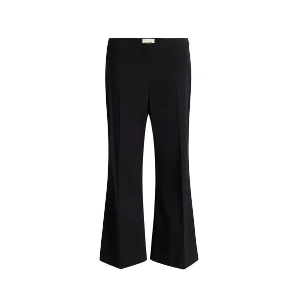 Khaite Walter Pant in Black Cotton Silk