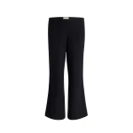 Khaite Walter Pant in Black Textured Giro Inglese
