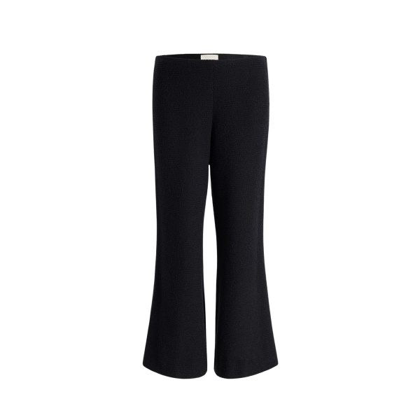 Khaite Walter Pant in Black Textured Giro Inglese